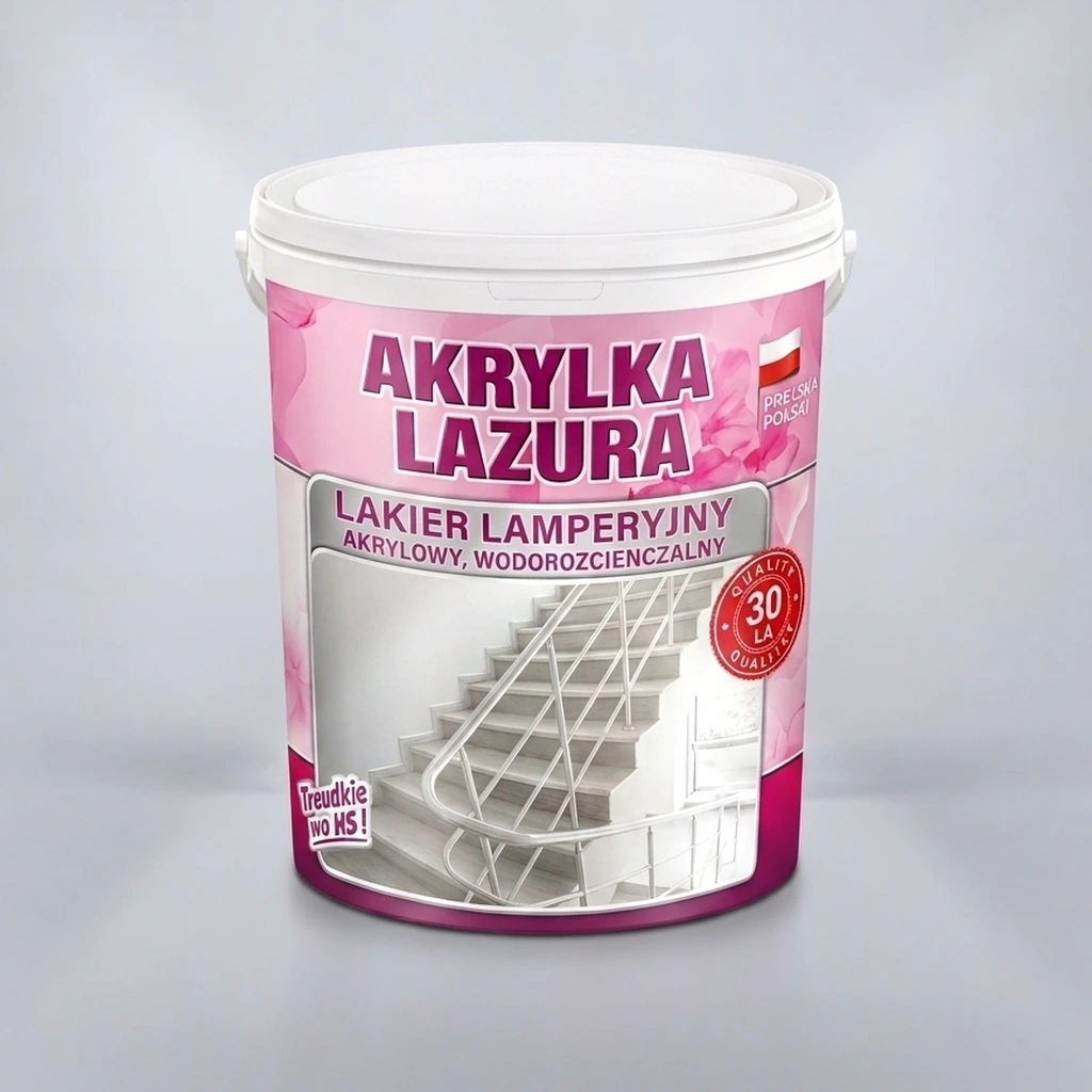 Aksil Akrylka Lazura - Lakier lamperyjny ochronno-dekoracyjny 10 L