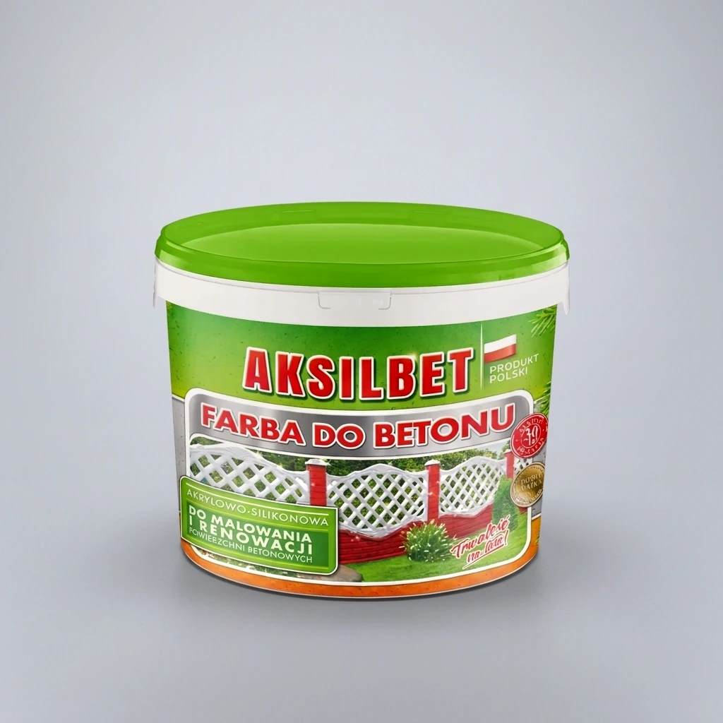 Aksil Aksilbet Beton - Farba do betonu i ogrodzeń betonowych 10 L