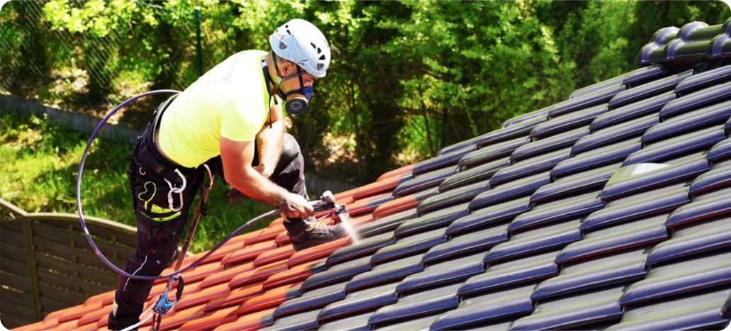 Properties of acrylic paints for roof tiles