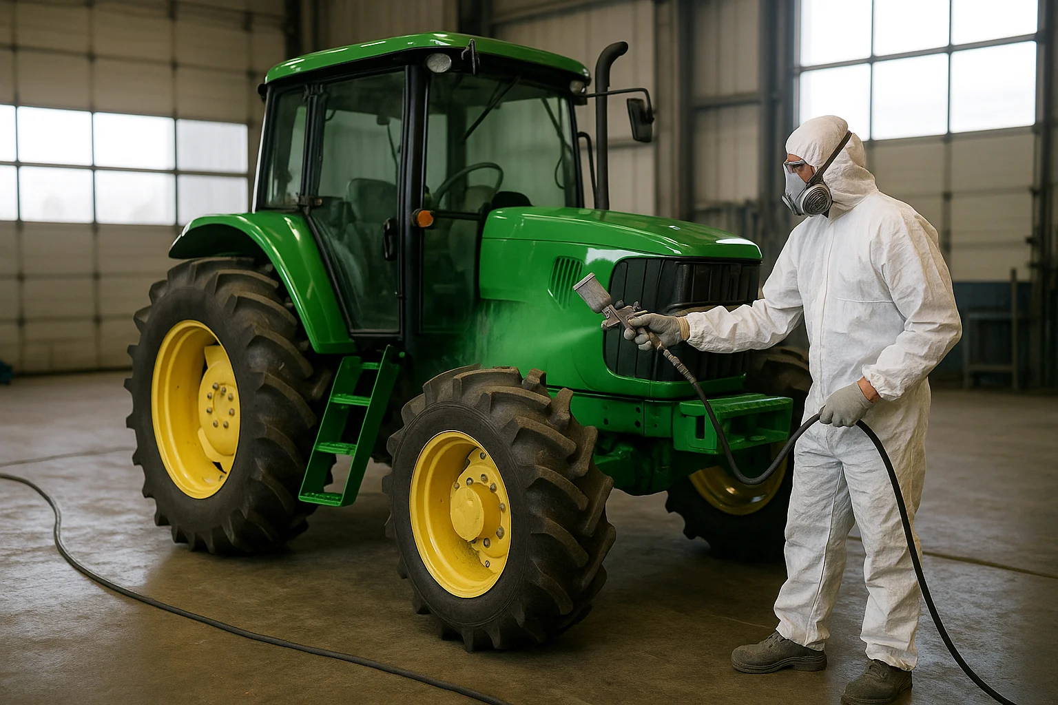 Jak pomalować traktor, kombajn lub inną maszynę rolniczą ?
